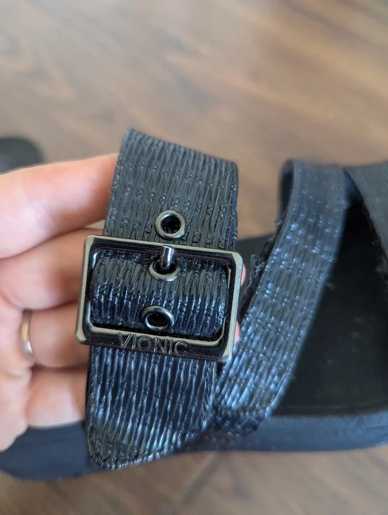 Vionic Rio Sandals Black Slip On Size 6 - Picture 7 of 8